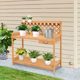 Garden Workbench With Drawer (Option: as picture)