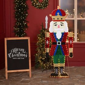 68X45X168cm Soldier 2D Warm White Lamp Christmas Light Fixture (Option: Warm white)