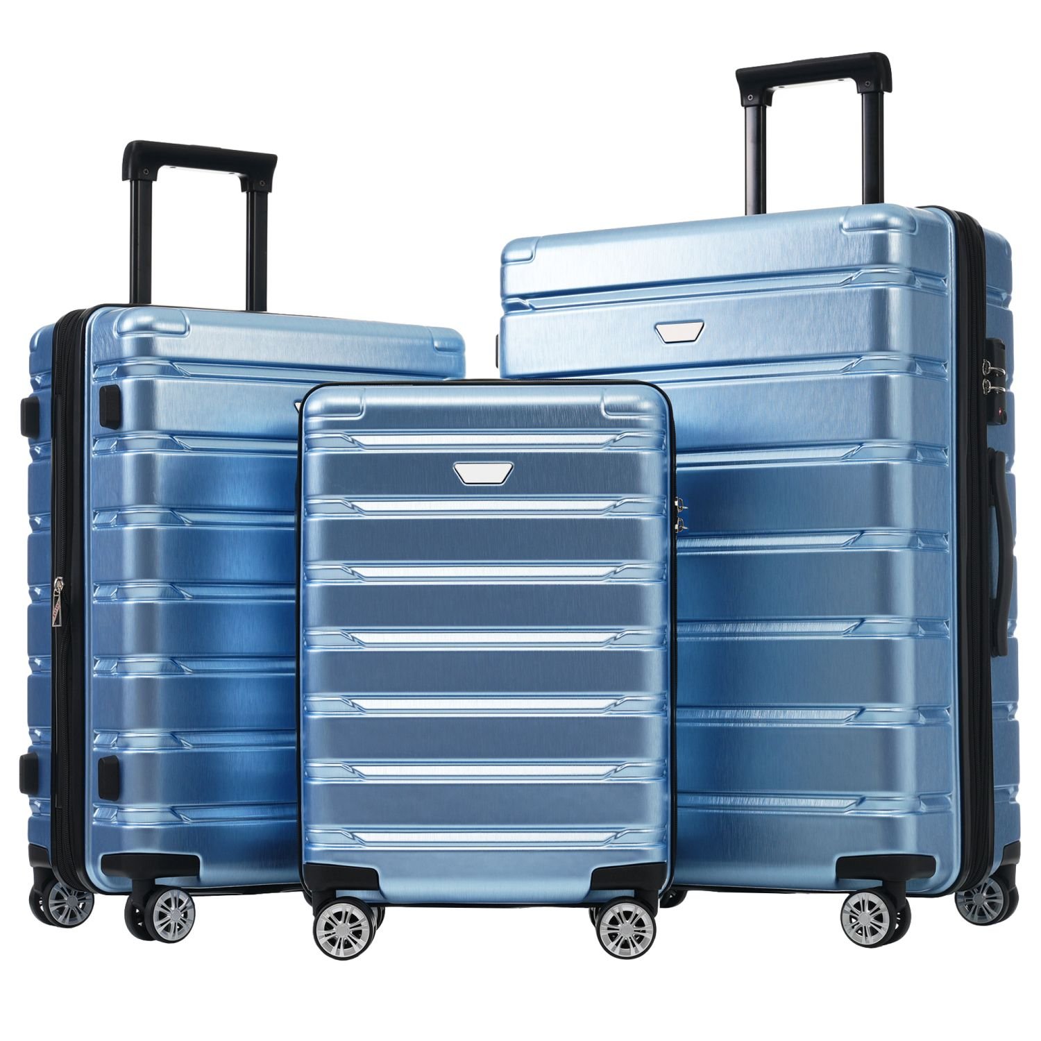 Hardshell Luggage Set 3 Piece, Durable ABS+PC Travel Suitcase with Spinner Wheels for Men Women (20/24/28 Inch) Hardshell Luggage Set 3 Piece, Durable ABS+PC Travel Suitcase with Spinner Wheels for Men Women (20/24/28 Inch)