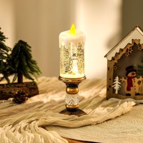 Flameless Vintage Christmas Lights LED Decorative Table Lamps Electronic Christmas Night Lights For Home Outdoor Porch And Christmas Table Center (Option: Style3)